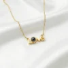 100 DİLDE SENİ SEVİYORUM YAZILI Love Model Gold Renk Paslanmaz Çelik Kadın Kolye