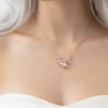Kalp Model Pembe Taşlı Paslanmaz Çelik Gold Renk Kadın Kolye Kalp Model Pembe Taşlı Paslanmaz Çelik Gold Renk Kadın Kolye