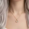 Yıldız ve Gezegen Model Çelik Kolye
