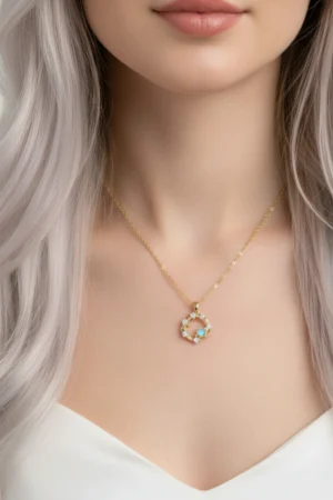 Yıldız ve Gezegen Model Çelik Kolye