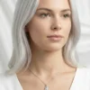 Yaprak Model Zirkon Taşlı Kadın Kolye