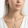 Xoxo Model Gold Detaylı Çelik Kolye
