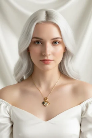Seyahat Model Mineli Çelik Kolye