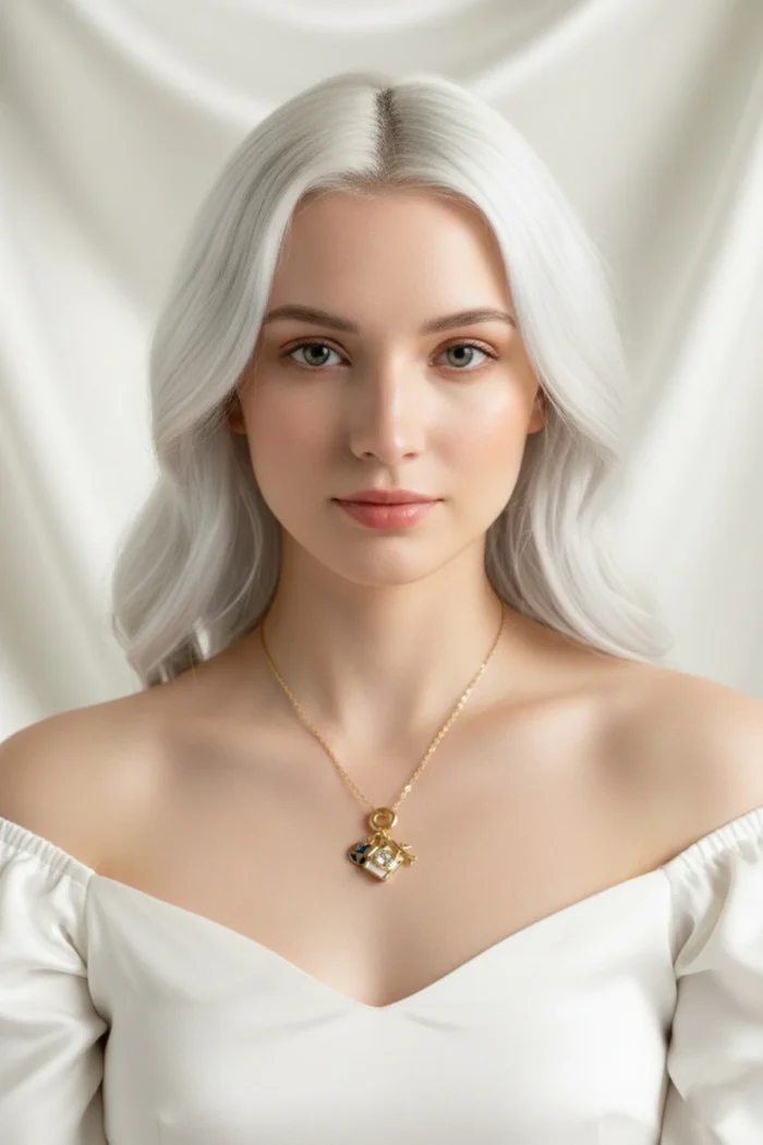 Seyahat Model Mineli Çelik Kolye