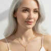 Sallantılı Arpa Model Çelik Kolye