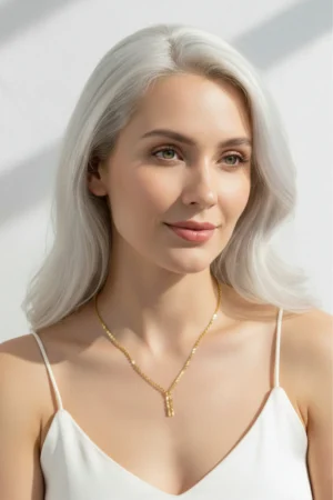 Sallantılı Arpa Model Çelik Kolye