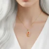 Terlik ve Göz Model Çelik Kolye Terlik ve Göz Model Çelik Kolye