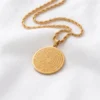 Allahın İsimleri Esmaül Hüsna Model Gold Renk Paslanmaz Çelik Kadın Kolye