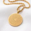 Allahın İsimleri Esmaül Hüsna Model Gold Renk Paslanmaz Çelik Kadın Kolye