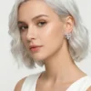 Baget Model Zirkon Taşlı Çelik Küpe