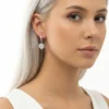 Kalp Model Zirkon Taşlı Çelik Küpe