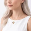 Anka Kuşu Model Renkli Zirkon Taşlı Çelik Kolye Anka Kuşu Model Renkli Zirkon Taşlı Çelik Kolye