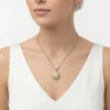 Yıldızı Model Zirkon Taşlı Çelik Kolye