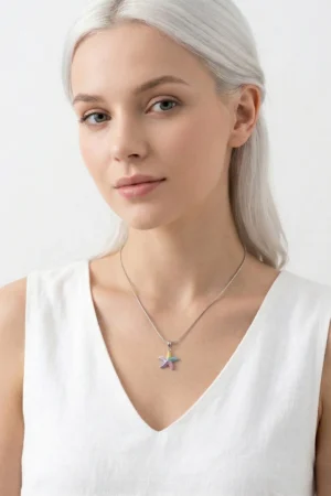 Renkli Deniz Yıldızı Model Çelik Kolye