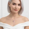 Kalp ve Sonsuzluk Model Zirkon Taşlı Çelik Kolye Kalp ve Sonsuzluk Model Zirkon Taşlı Çelik Kolye