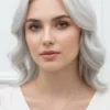 Anka Kuşu Model Zirkon Taşlı Çelik Kolye