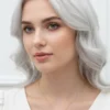 Anka Kuşu Model Zirkon Taşlı Çelik Kolye