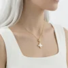 Yonca Model Zirkon Taşlı Çelik Kolye Yonca Model Zirkon Taşlı Çelik Kolye