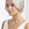 Yıldız Model Zirkon Taşlı Çelik Kolye