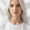 Uğur Böceği Model Mor Mineli İnci Detaylı Çelik Kolye