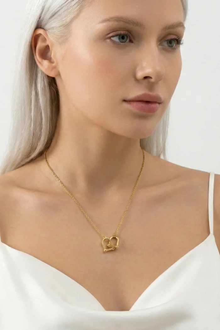 Halka Zincir Model Çelik Kolye