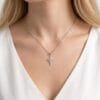 Kuzey Yıldızı Model Zirkon Taşlı Çelik Kolye Kuzey Yıldızı Model Zirkon Taşlı Çelik Kolye