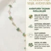 Y model Aventurin Taşı Lak Kaplama Kolye Y model Aventurin Taşı Lak Kaplama Kolye