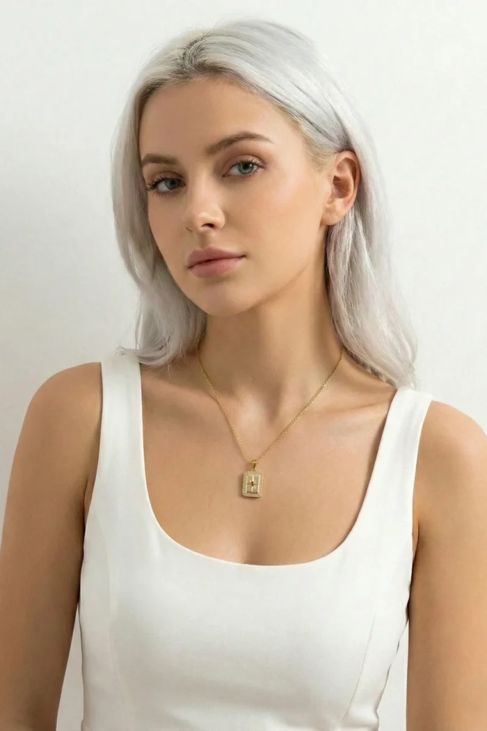 Kuzey Yıldızı Model Kırmızı Sedefli Zirkon Taşlı Çelik Kolye Kuzey Yıldızı Model Kırmızı Sedefli Zirkon Taşlı Çelik Kolye