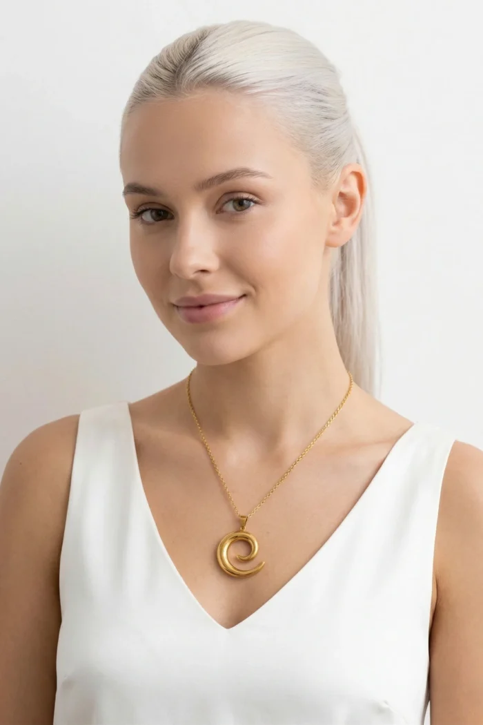 Spiral Model Çelik Kolye