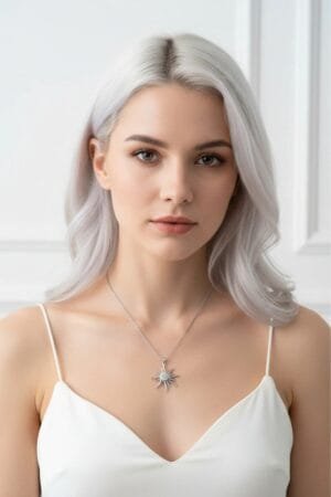 Güneş Model Çelik Kolye