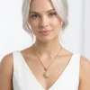 Yıldız Model Zirkon Taşlı Çelik Kolye