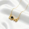 100 DİLDE SENİ SEVİYORUM YAZILI Love Model Gold Renk Paslanmaz Çelik Kadın Kolye