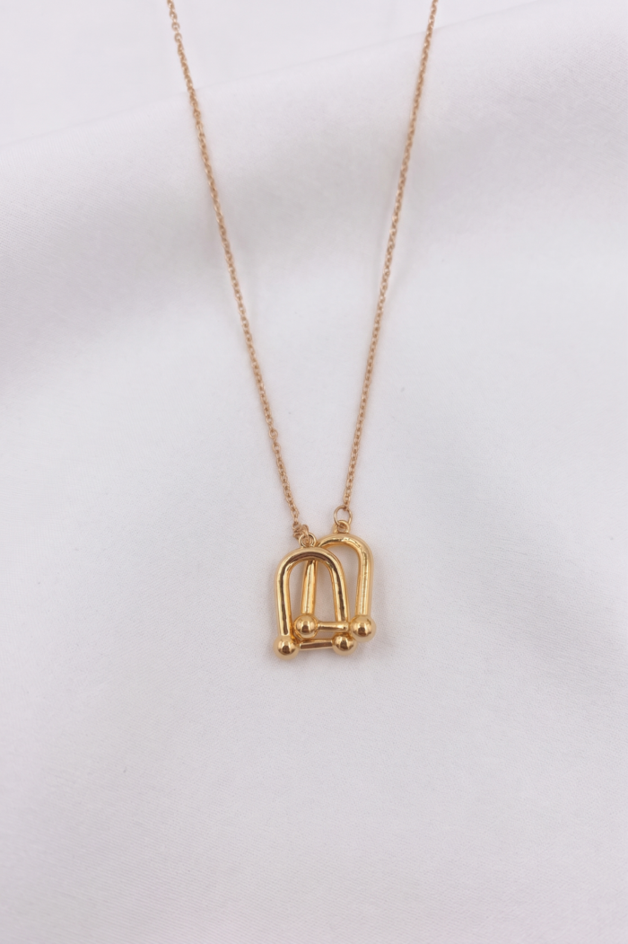 Halka Zincir Model Çelik Kolye Halka Zincir Model Çelik Kolye