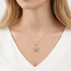 Deniz Yıldızı Model Zirkon Taşlı Çelik Kolye