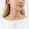 Ay Yıldız Model Zirkon Taşlı Çelik Kolye